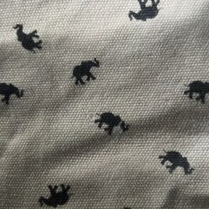 BNWT canvas ivory Ella tote bag